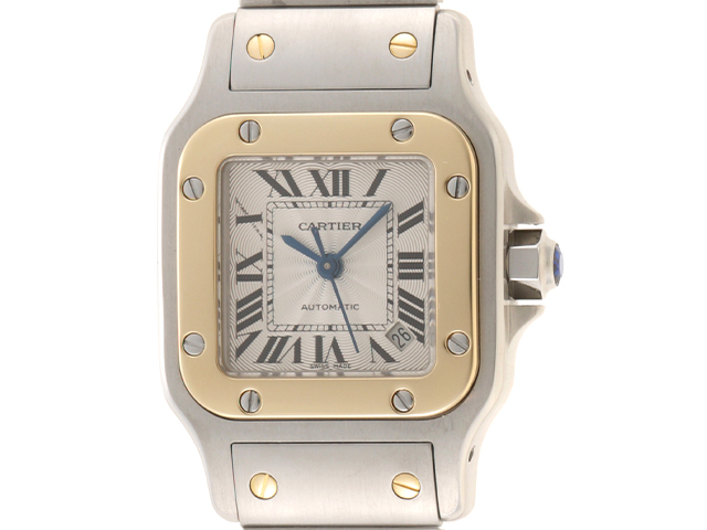 カルティエ CARTIER W20057C4 サントスガルべSM YGコンビ 自動巻き レディース _760425