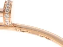 Cartier カルティエ ジュストアンクルブレスレット ピンクゴールド（K18PG）ダイヤモンド 9.1g #16  2141300337484【430】