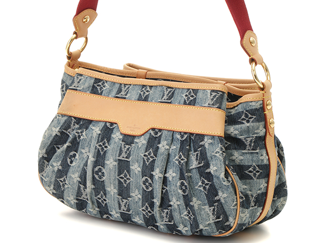 LOUIS VUITTON　ルイ・ヴィトン　ポルテ・エポル・レイエMM　M95334　モノグラム・デニム　ブルー　【431】2141300340132