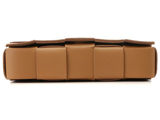 BOTTEGA VENETA カセット ショルダー キャラメル 新品 正規品 パデット カセット ショルダーバッグ キャラメル ブラウン[591970