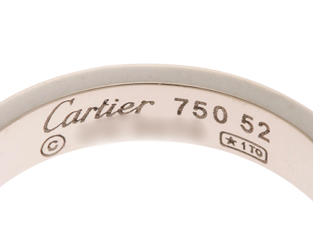 Cartier カルティエ ミニラブリング ホワイトゴールド K18WG 52号 約 ...
