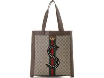GUCCI　グッチ　オフィディア GGスプリーム　トートバッグ　ベージュ　ブラウン　【431】2141300364381