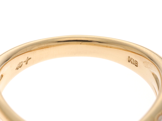 4℃　ヨンドシー　ジュエリー　リング　イエローゴールド　K18　ダイヤモンド　9号　【430】2141300366484