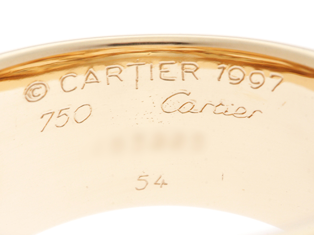 Cartier カルティエ ヌーベルバーグ リング YG 12.4g #54【434】 の ...