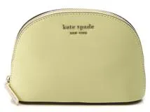 KATE SPADE   ケイト・スペード　ポーチ　ライトイエロー　レザー 　PWRU7918　【436】　2141300372461