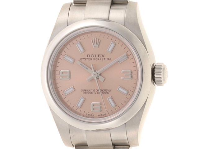 ROLEX ロレックス オイスターパーペチュアル 176200 ピンク レディース