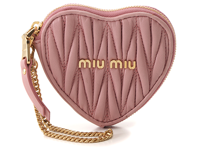 miu miu ミュウミュウ マテラッセ ハート型 チェーン付き コイン