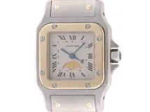 CARTIER カルティエ サントスガルベSM ムーンフェイズ レディース クオーツ SS/YG 119902 【436】 2141300374168  の購入なら「質」の大黒屋（公式）