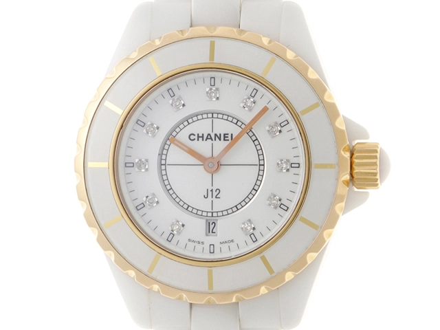 CHANEL シャネル 腕時計 J12 33mm H2181 11Pダイヤモンドホワイト文字  