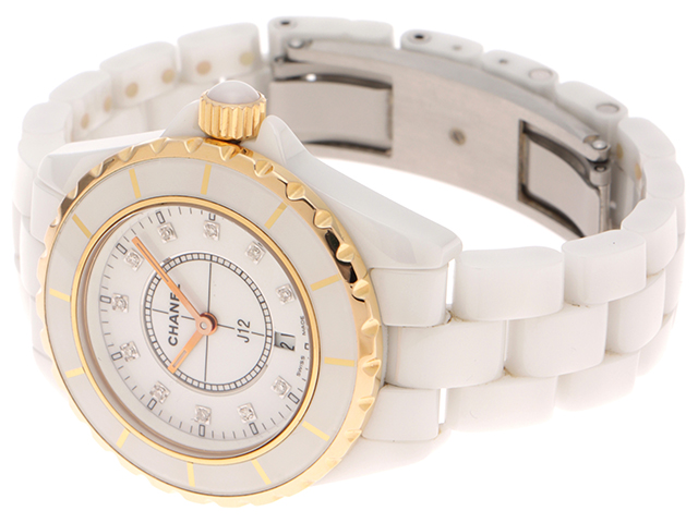CHANEL シャネル 腕時計 J12 33mm H2181 11Pダイヤモンドホワイト文字  
