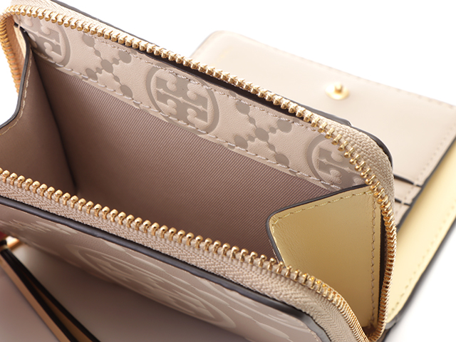 TORY BURCH Tモノグラム コントラスト エンボス バイフィールド