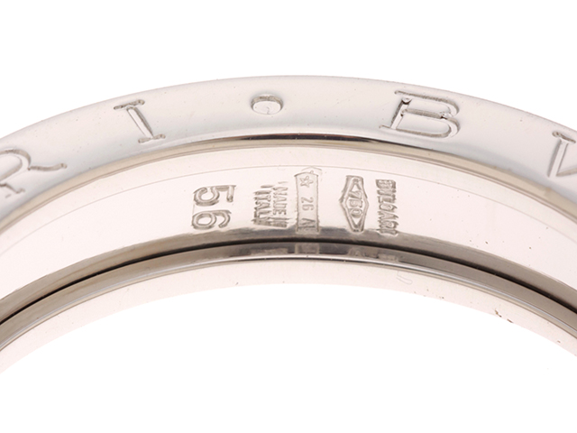 ブルガリ ビーゼロワン リング XSサイズ 指輪　B-zero1 750 18K　WG ホワイトゴールド #56　約15.5号