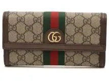 GUCCI グッチ オフィディア ＧＧコンチネンタルウォレット ベージュ