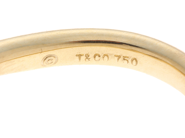 ティファニー TIFFANY&Co. ツイスト リボン 7.5号 リング K18 YG イエローゴールド 750 指輪 VLP 90186202