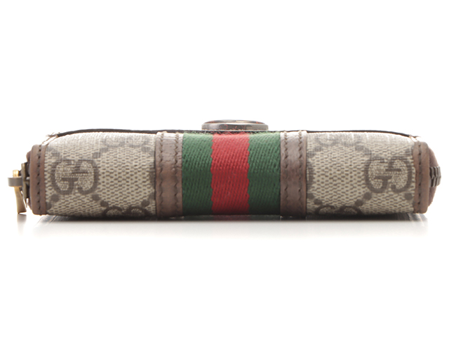 GUCCI グッチ オフィディア 小銭入財布 ベージュ PVC／レザー