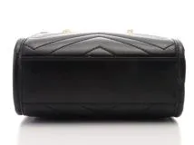 GUCCI グッチ GGマーモント キルティング 2WAYミニショルダーバッグ ブラック/GP レザー 696123 2141300396511  【432】 の購入なら「質」の大黒屋（公式）