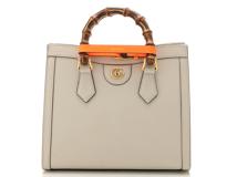 GUCCI グッチ バンブー ダイアナ スモールトート アイボリー レザー/バンブー