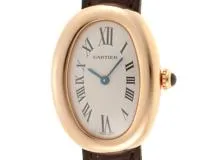 Cartier カルティエ ベニュワール SM W1544956 18RG/革 腕時計 レディース アイボリー文字盤（2141300409235）【200】