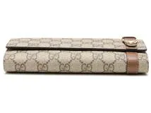 GUCCI グッチ 財布 GGスプリーム ZIP長財布 309760 ベージュ GUCCI グッチ 財布 GGスプリーム ZIP長財布 309760 ベージュ
