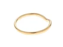 TEFFANY＆CO　ティファニー　カーブドバンド　リング　指輪　YG　イエローゴールド　1P　ダイヤモンド　16.5号　【460】2141300421176