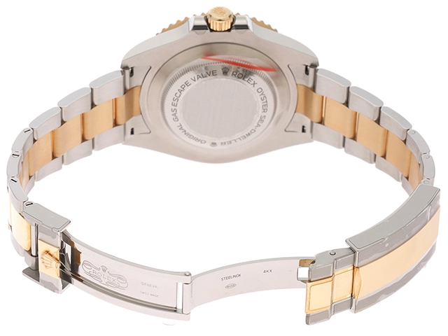 2019年9月並行品 ROLEX ロレックス 腕時計 シードゥエラー オイスタースチール/K18イエローゴールド/セラミック ブラック文字盤 自動巻き【472】SJ