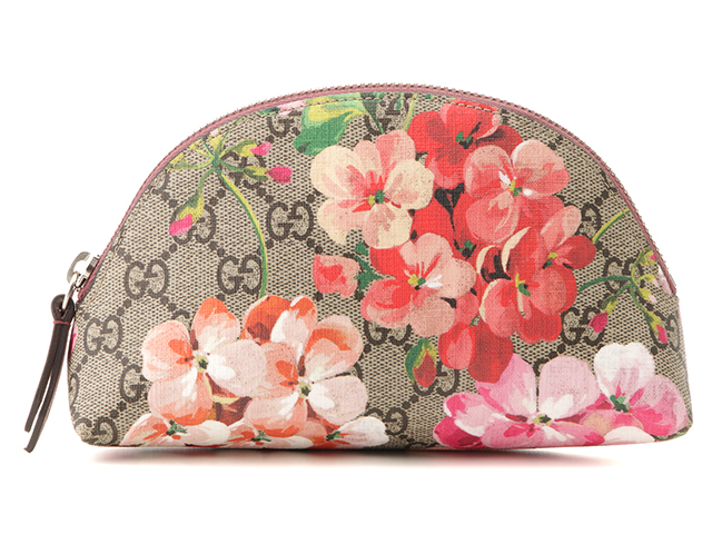 GUCCI グッチ GGブルームス ポーチ ベージュ ピンク PVC レザー GUCCI グッチ GGブルームス ポーチ ベージュ ピンク PVC レザー
