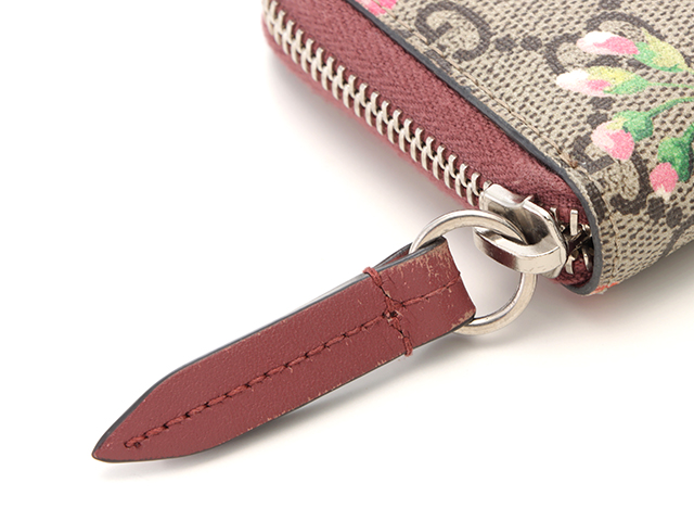 GUCCI グッチ GGブルームス コインケース ピンク / ベージュ PVC