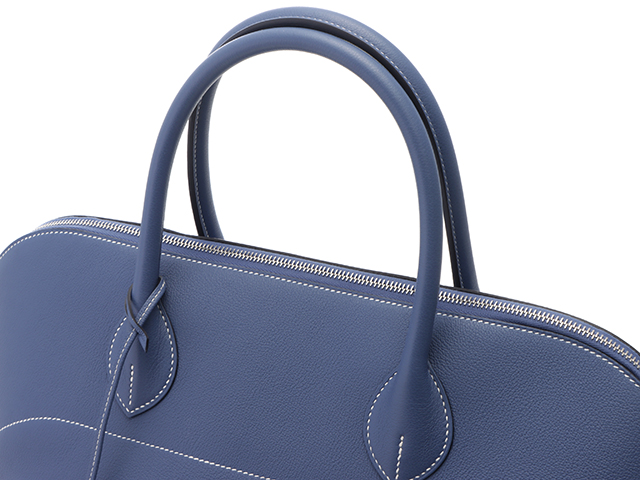 HERMES エルメス ボリードリラックス45 ブルーライトン／シルバー金具