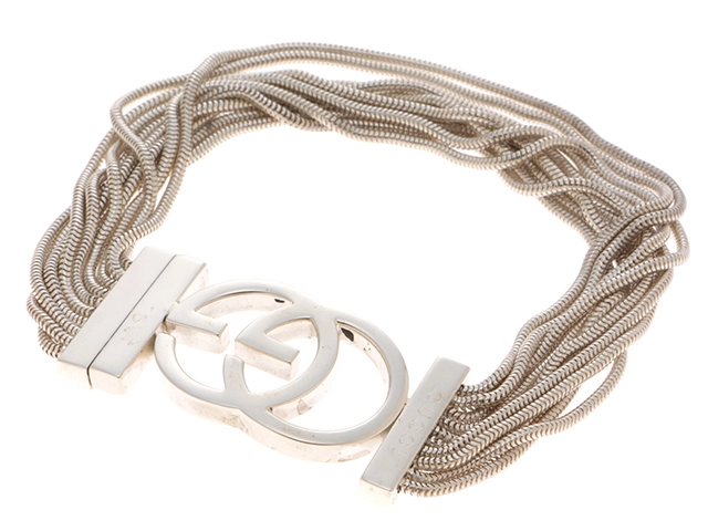 GUCCI グッチ GGスネーク ブレスレット シルバー 30.6g【432