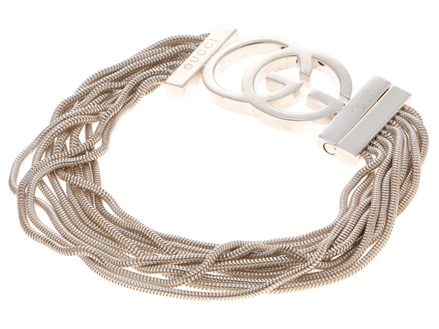 GUCCI 12連 シルバーブレスレット GUCCI グッチ ボールチェーン ブレスレット シルバー925
