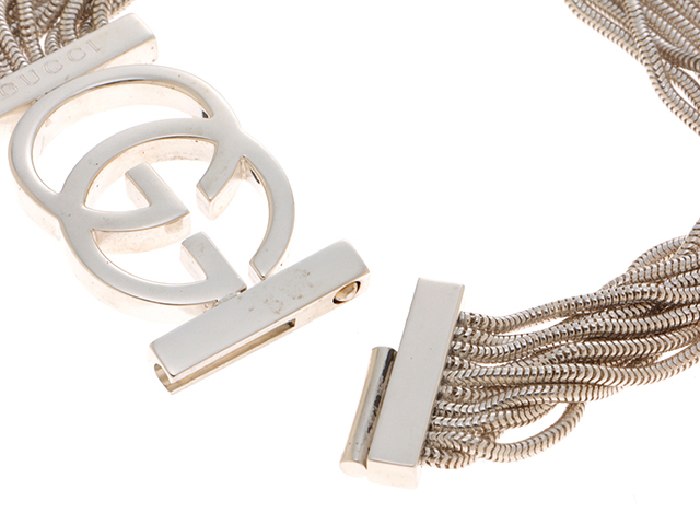 Gucci Silver GG Logo Toir Collection Women Bangle Watch