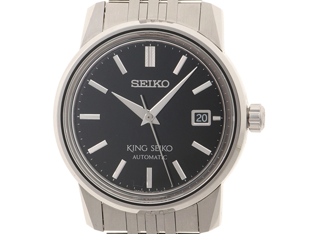 SEIKO セイコー SDKA007 キングセイコー スタンレススチール 黒文字盤 オートマチック メンズ 腕時計（2141300427291）【200】C  の購入なら「質」の大黒屋（公式）