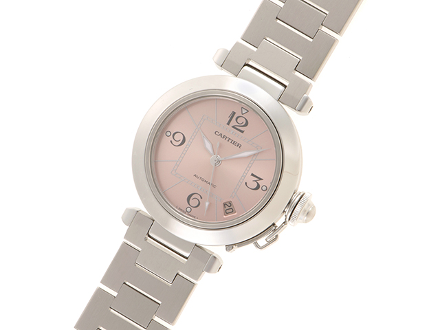 Cartier カルティエ W31075M7 パシャC ピンク文字盤 オートマチック  