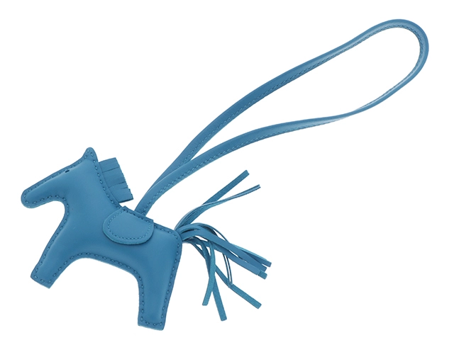 エルメス ロデオチャームpm ブルーザンジバル