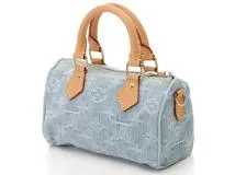 ★在庫少【LOUIS VUITTON】ナノ スピーディ スカイブルーデニム LOUIS VUITTON ルイヴィトン ナノ・スピーディ モノグラム
