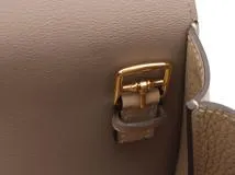 HERMES エルメス アルザン25ヴェルソ トレンチ/グリアスファルト ゴールド金具 トリヨンクレマンス  Z刻印(2021年製)【432】2141300429196