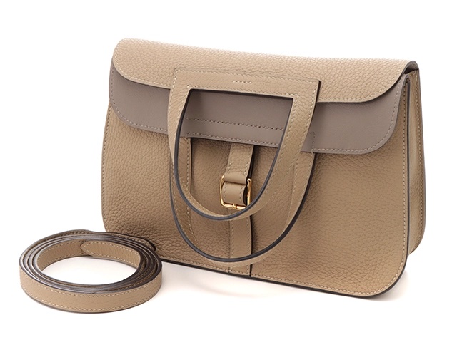 HERMES エルメス アルザン25ヴェルソ トレンチ/グリアスファルト ゴールド金具 トリヨンクレマンス  Z刻印(2021年製)【432】2141300429196