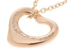 TIFFANY＆CO　ティファニー　オープンハート　ネックレス　K18ピンクゴールド　2.9ｇ　2141300431199　【205】