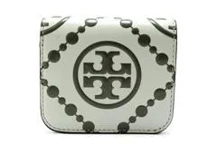 美品 トリーバーチ　TORY BURCH Tモノグラム エンボス ミニウォレット TORY BURCH トリーバーチ Tモノグラム コントラスト エンボス ミニ