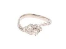 JEWELRY　ノンブランドジュエリー　貴金属・宝石　リング　プラチナ900　ダイヤモンド0.70ct 　4.5g　＃11　2141300431687　【205】