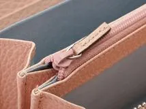 GUCCI　グッチ　長財布　ダブルG　ジップアラウンド　ウォレット　ピンク　レザー　456117【472】HG