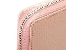 GUCCI　グッチ　長財布　ダブルG　ジップアラウンド　ウォレット　ピンク　レザー　456117【472】HG