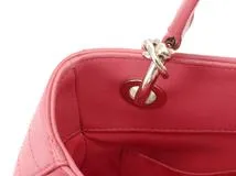 Chanel　シャネル　バッグ　Ｖステッチ　２ｗａｙチェーンショルダー　ピンク／ＧＰ　レザー　2141300436453【437】