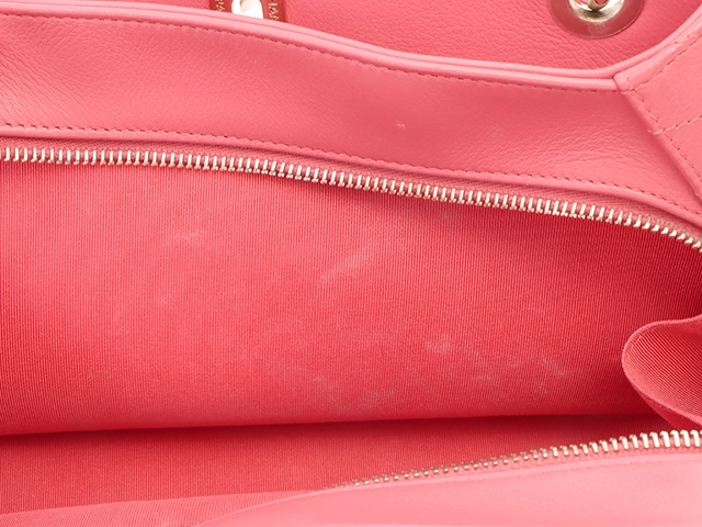 Chanel　シャネル　バッグ　Ｖステッチ　２ｗａｙチェーンショルダー　ピンク／ＧＰ　レザー　2141300436453【437】