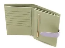 CELINE　セリーヌ　ミディアムストラップウォレット　セージ/リラ　カーフ　10B643BRU.31SL　二つ折り財布　2141300437658【207】