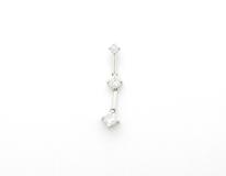 JEWELRY　ノンブランドジュエリー　トップ　K18　ホワイトゴールド　ダイヤモンド　0.30ct　0.6g　2141300439027　【432】
