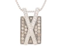 JEWELRY ノンブランドジュエリー ネックレス　K18ホワイトゴールド／ダイヤモンド0.59ct/ダイヤモンド0.29ct/重さ約9.0g　【472】YN