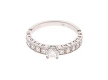 BVLGARI ブルガリ デディカータアヴェネチアリング 指輪 343519 PT950 プラチナ ダイヤモンド 0.30ct Dカラー VS-1 Excellent 10号 GIA付 【460】2141300444403