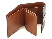 CELINE　セリーヌ　トリオンフ スモール トリフォールドウォレット タン　PVC　ラムスキン　10D572BZ9.04LU【434】2141300445561