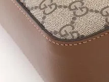 GUCCI　グッチ　ホースビット1955　スモールショルダーバッグ　ベージュ/ブラウン　コーティングキャンバス/レザー【433】2141300445721